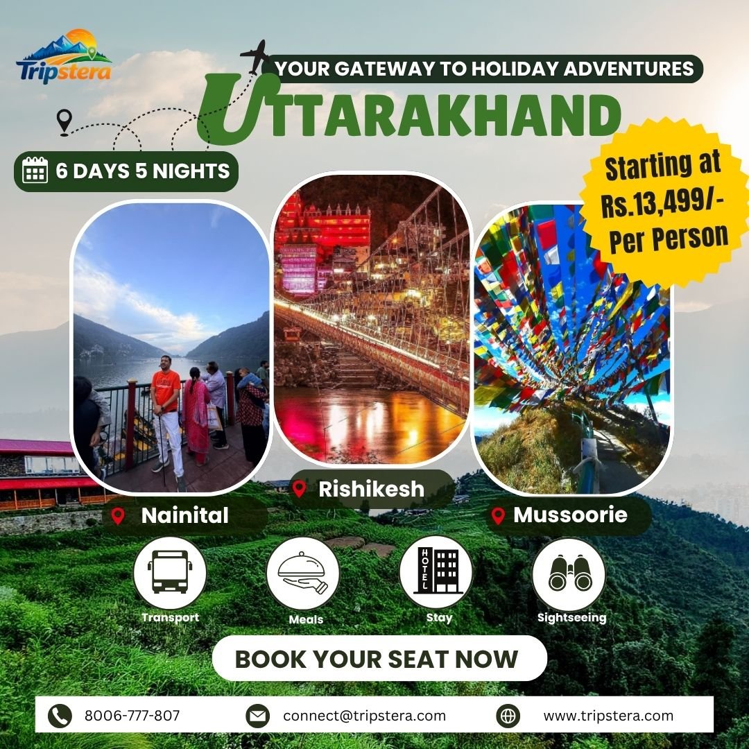 Nainital, Rishikesh & Mussoorie Tour Package